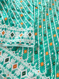 Jamdani sari with all over work and exquisite Pallu