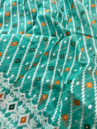 Jamdani sari with all over work and exquisite Pallu
