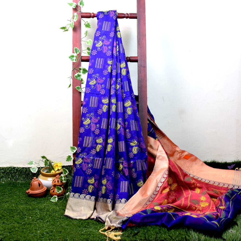Printed Bengal Handloom Saree