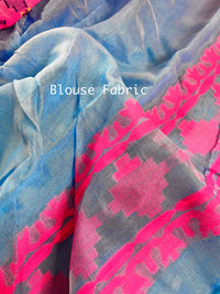 Jamdani sari with all over work and exquisite Pallu