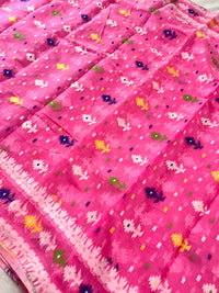 Jamdani sari with all over work and exquisite Pallu