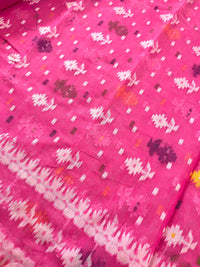 Jamdani sari with all over work and exquisite Pallu