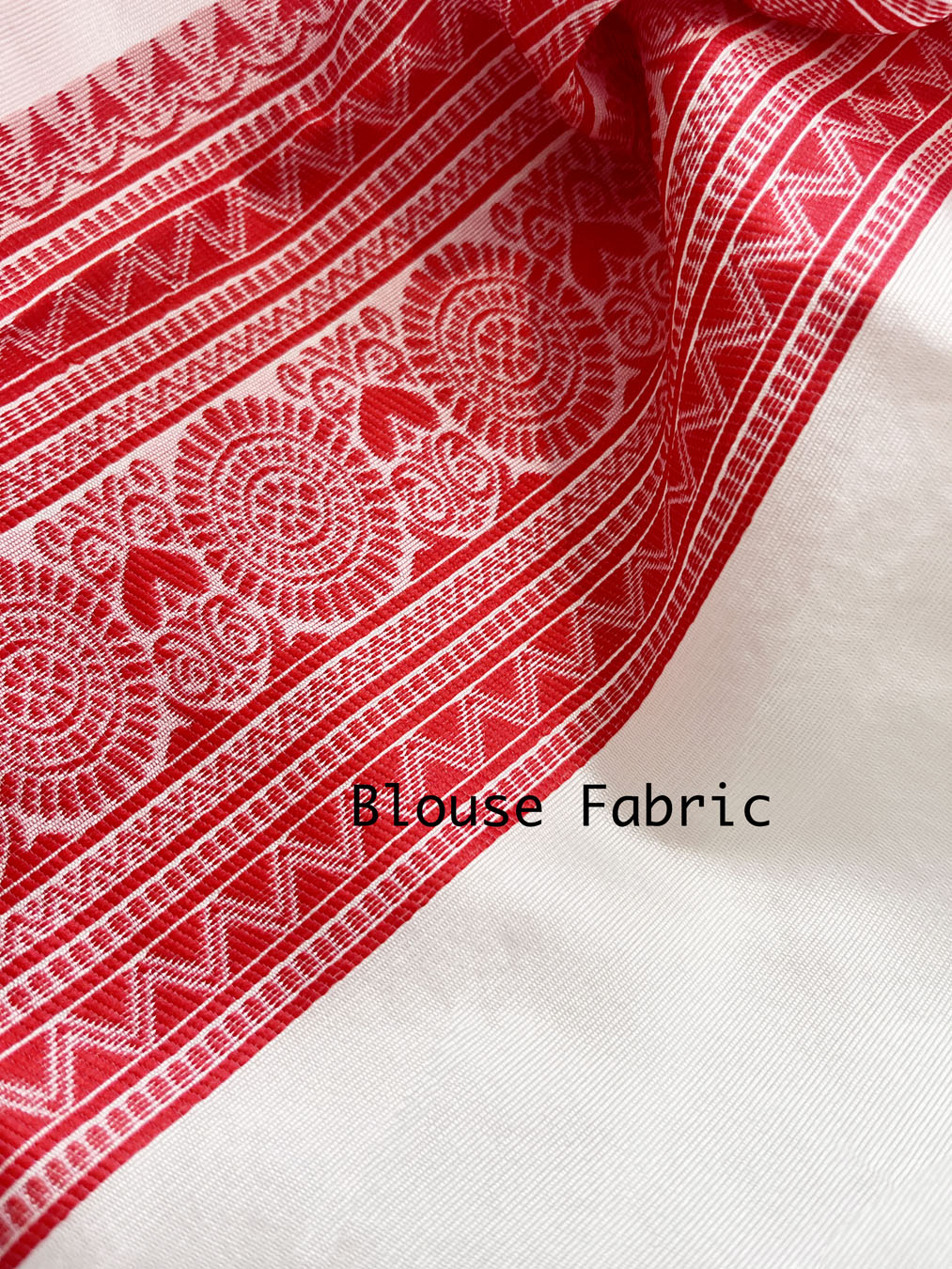 Cotton Woven Saree - Dudhe Alta Collection
