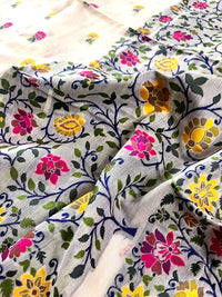 Jamdani sari with all over work and exquisite Pallu