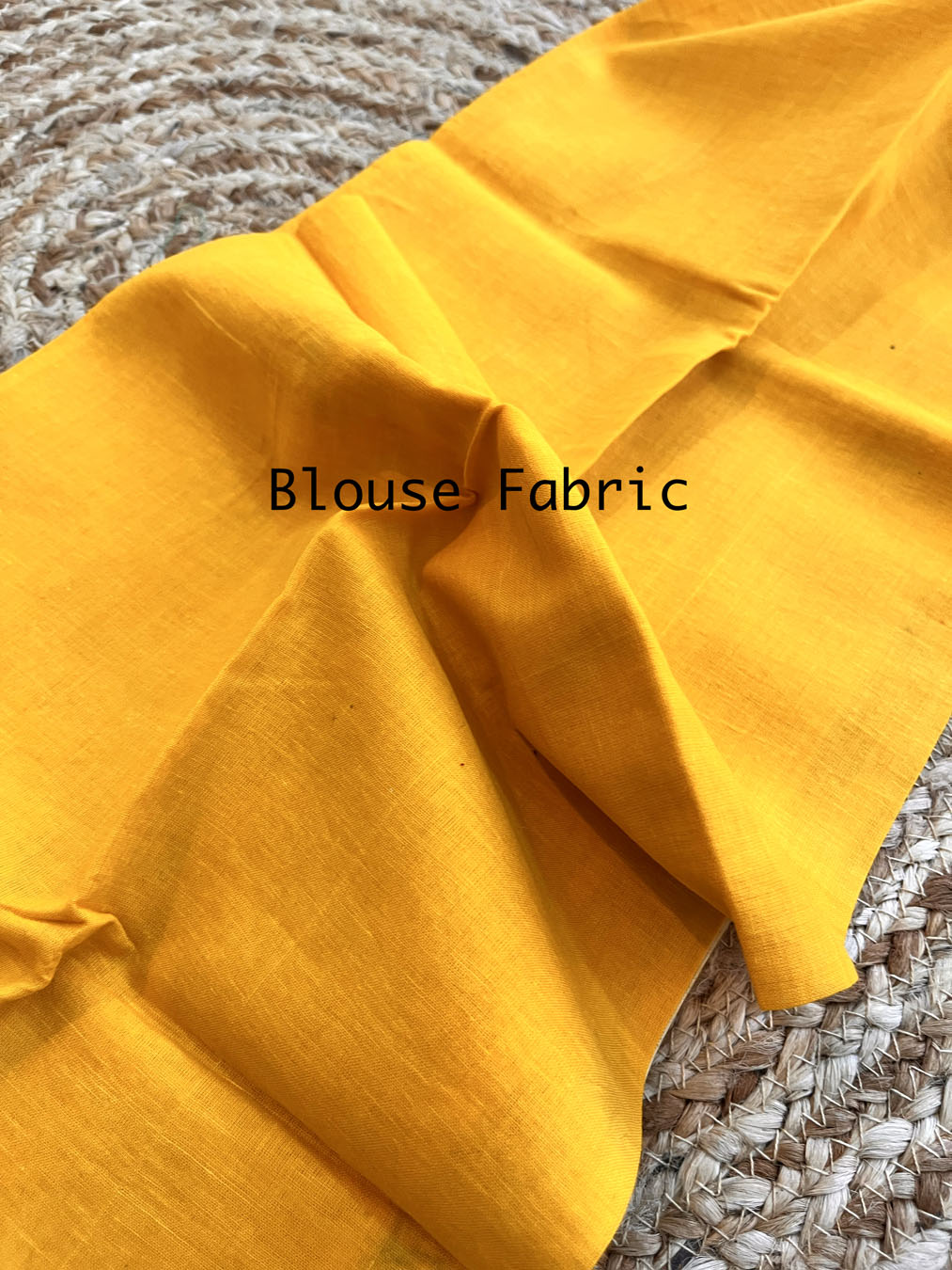 Mulmul Cotton  Batik Print Saree - Yellow