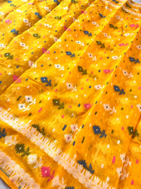 Jamdani sari with all over work and exquisite Pallu