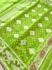 Jamdani sari with all over work and exquisite Pallu