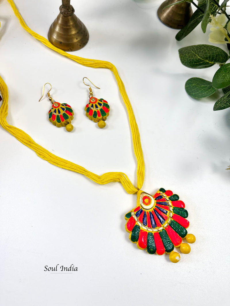 Handmade Statement Terracotta Jewellery Set