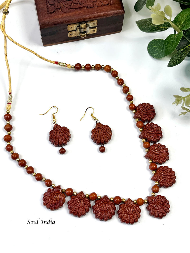 Handmade Statement Terracotta Jewellery Set