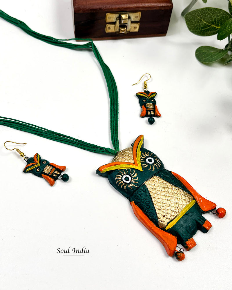 Handmade Statement Terracotta Jewellery Set