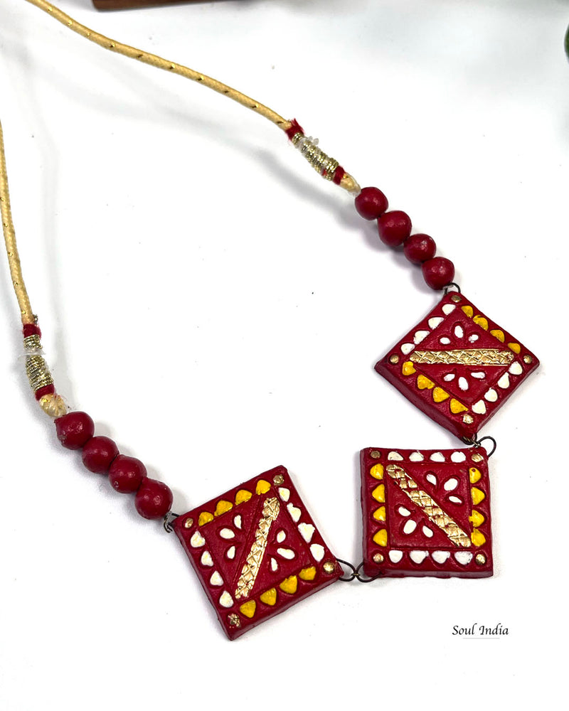 Handmade Statement Terracotta Jewellery Set