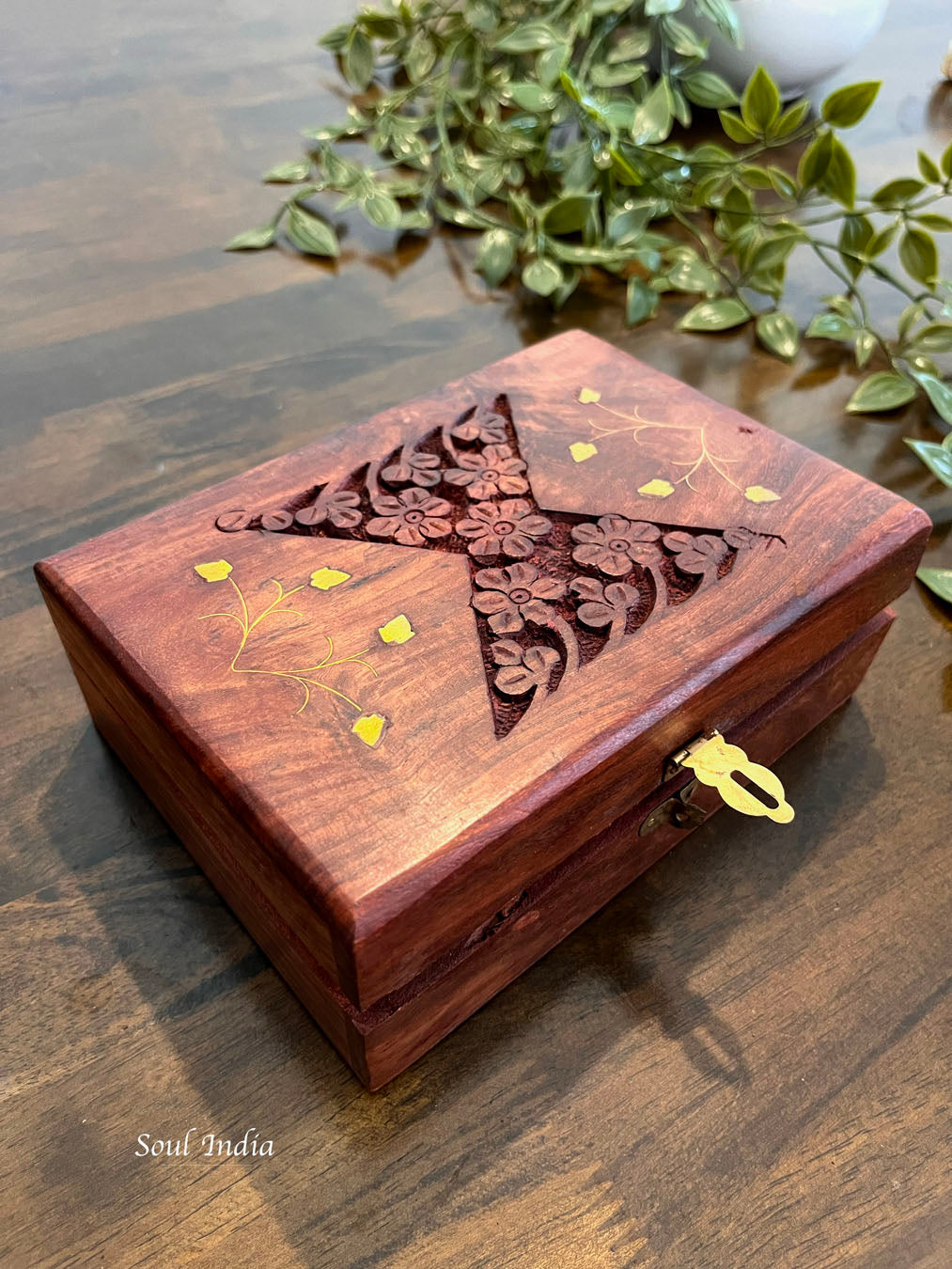 Handcrafted GI TAGGED Eitikoppaka Wooden Jewellery Box