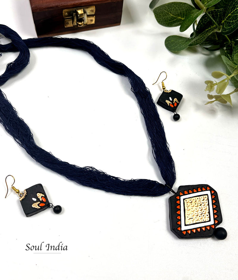 Handmade Statement Terracotta Jewellery Set