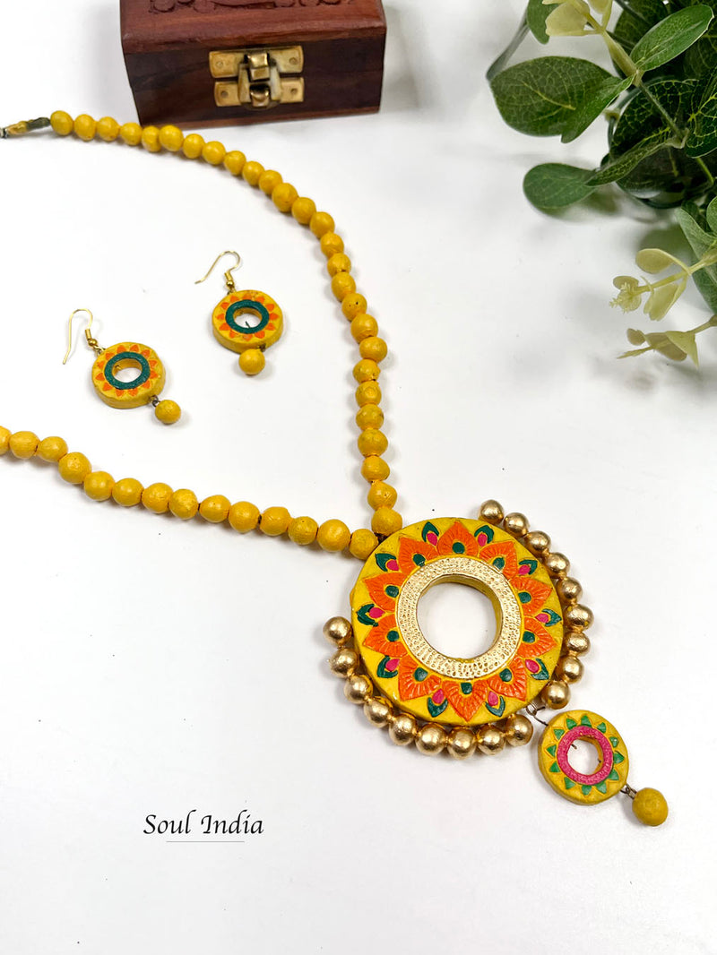 Handmade Statement Terracotta Jewellery Set