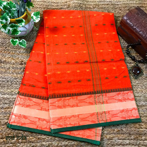 Bengal Tangail Tant Cotton Saree