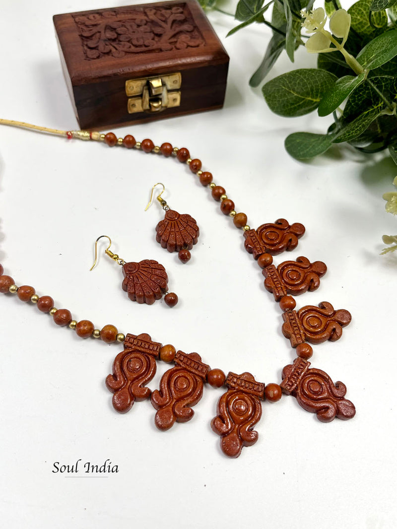 Handmade Statement Terracotta Jewellery Set