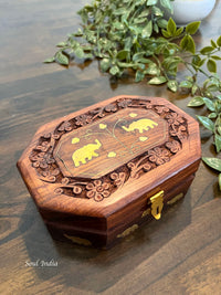 Handcrafted GI TAGGED Eitikoppaka Wooden Jewellery Box