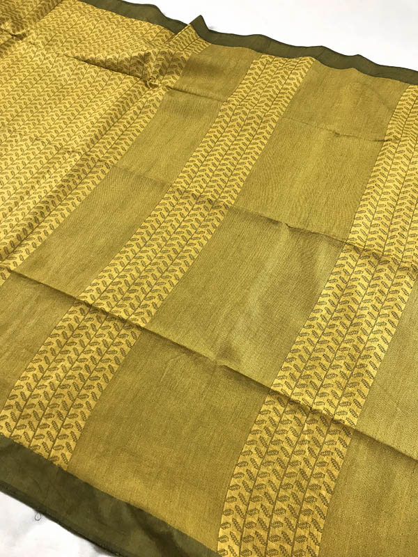 Handloom Bhagalpuri Kota Silk Cotton With Woven Design