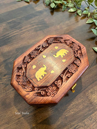 Handcrafted GI TAGGED Eitikoppaka Wooden Jewellery Box