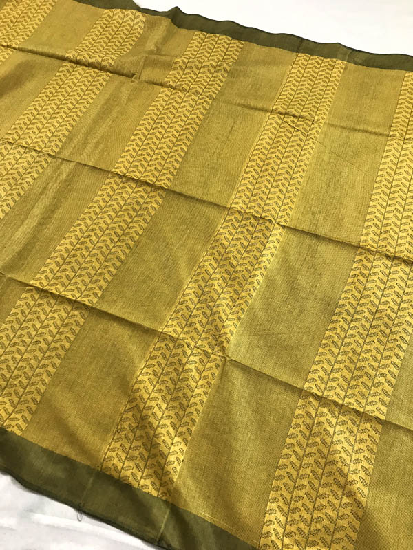 Handloom Bhagalpuri Kota Silk Cotton With Woven Design