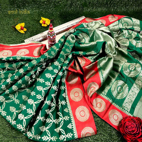 Banarasi Sari with Zari Work and Designer Pallu