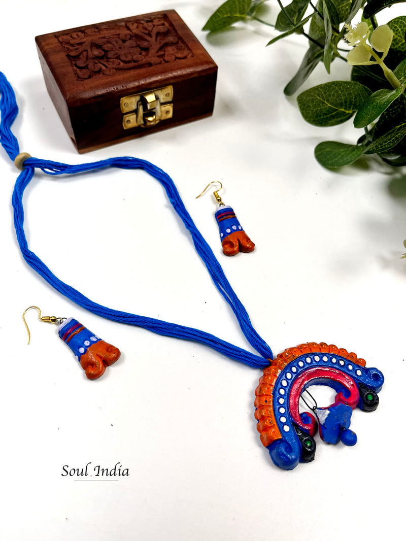 Handmade Statement Terracotta Jewellery Set