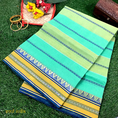 All over Handwoven Tant Cotton Saree