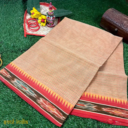 Woven Ikkat Tant Cotton saree