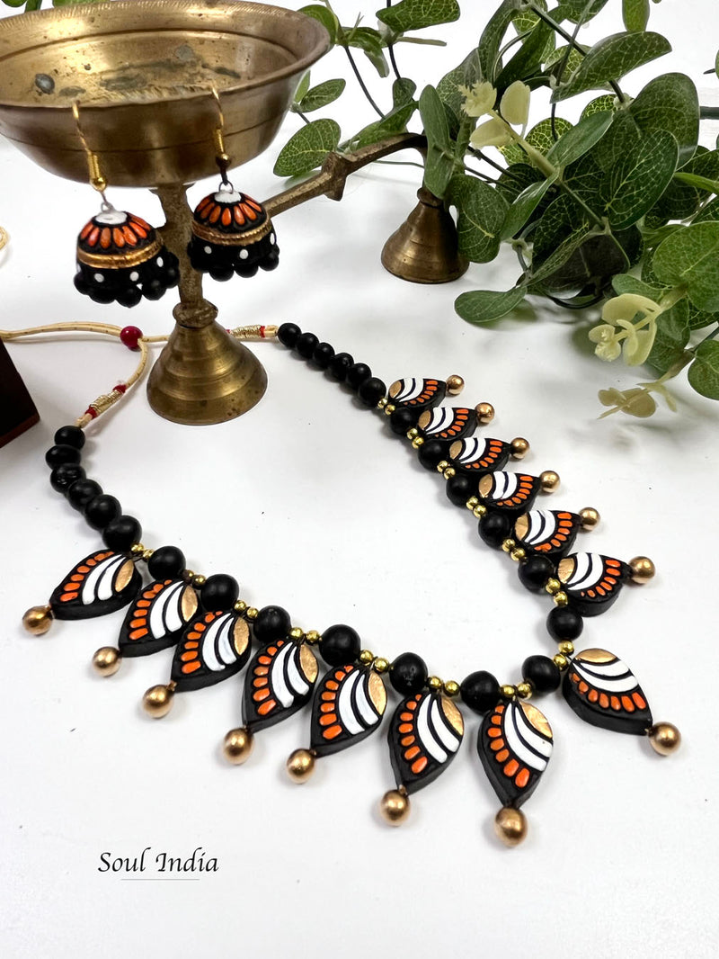 Handmade Statement Terracotta Jewellery Set