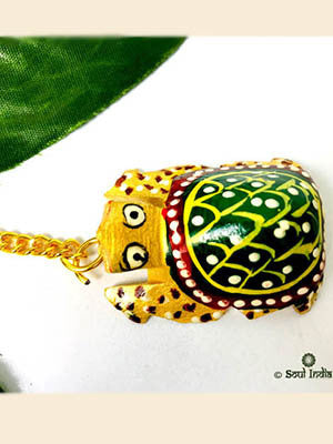 Handcrafted Wooden Keychain- Kondapalli Art