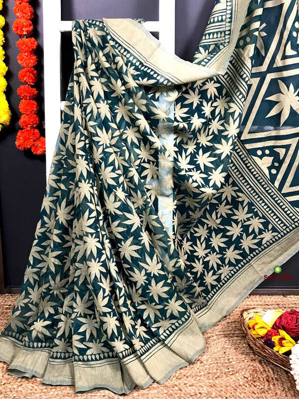 Sumaya - Chiffon saree With Woven Brasso Design