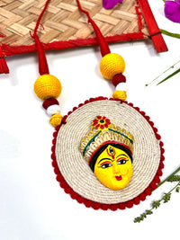 Handmade Terracotta Durga Terracotta Jewellery Set