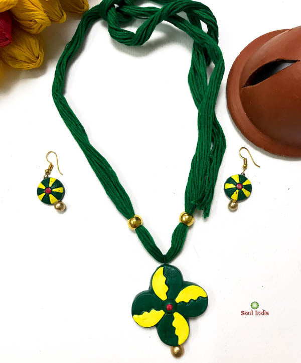 Handmade Terracotta Jewellery Set