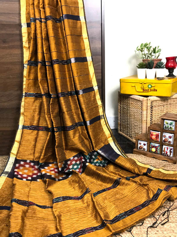 Handloom Cotton Ikkat Saree