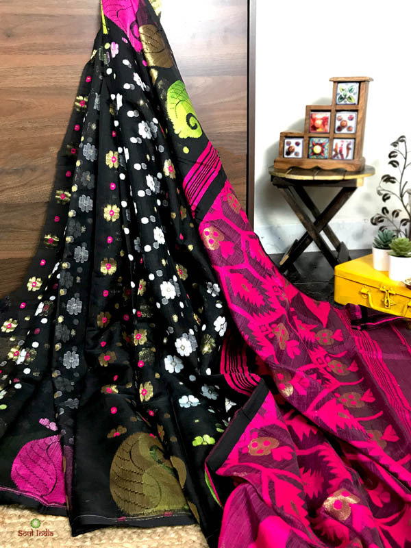 Jamdani Saree with  Floral work