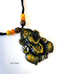 Handmade Terracotta Ganesha Terracotta Necklace