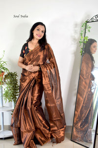 Handloom Mulmul Cotton Bengal Tissue Saree -Midas Touch