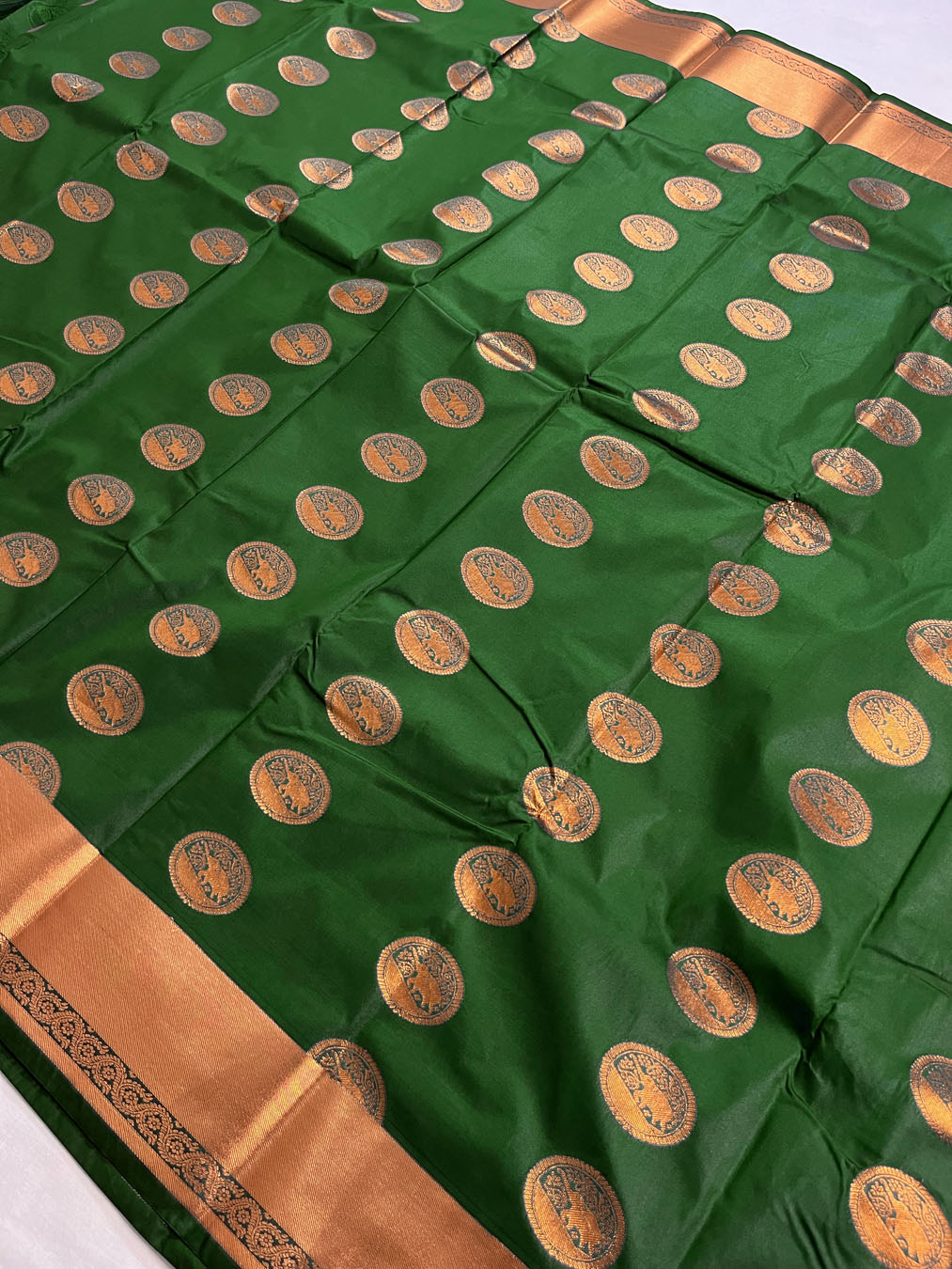 South Silk Kanjivaram Saree - Green