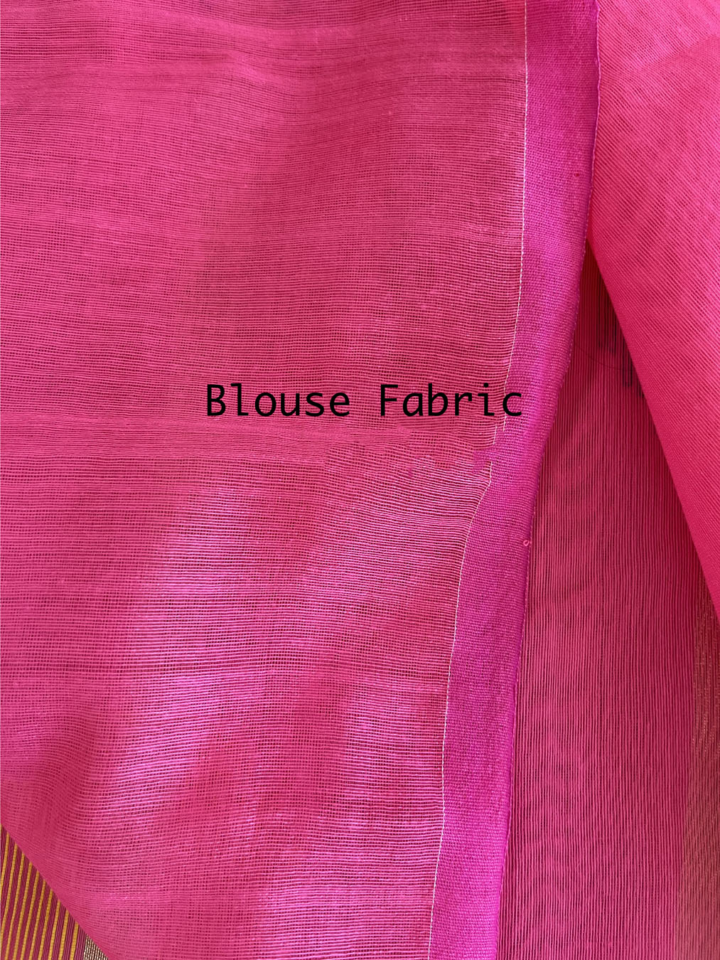 Bengal Silk Cotton With Zari Work - Pink