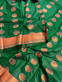 South Silk Kanjivaram Saree - Green