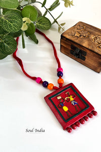 Handmade Terracotta Warli Art Jewellery Set