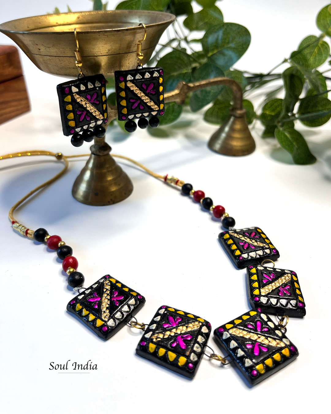 Handmade Statement Terracotta Jewellery Set