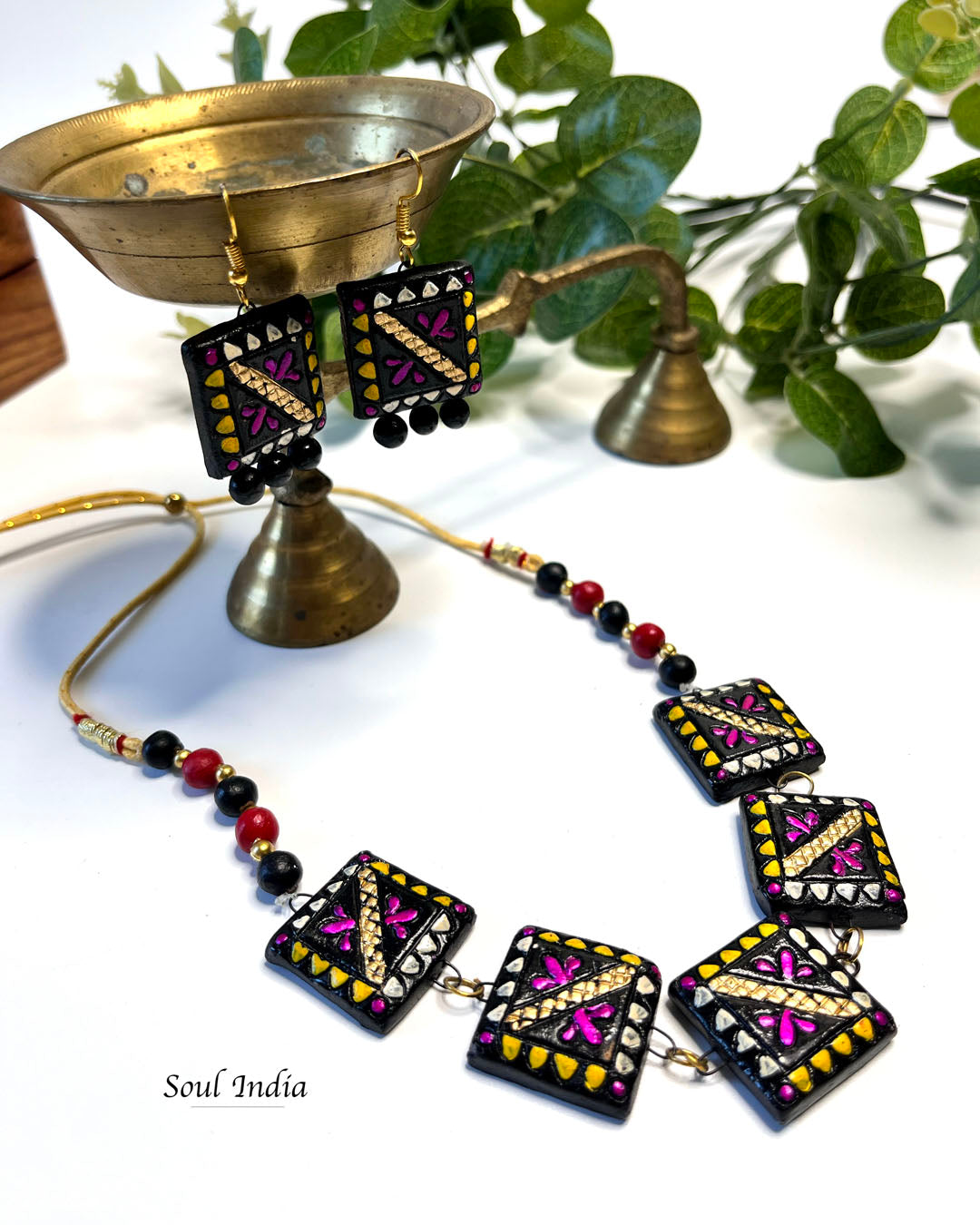 Handmade Statement Terracotta Jewellery Set