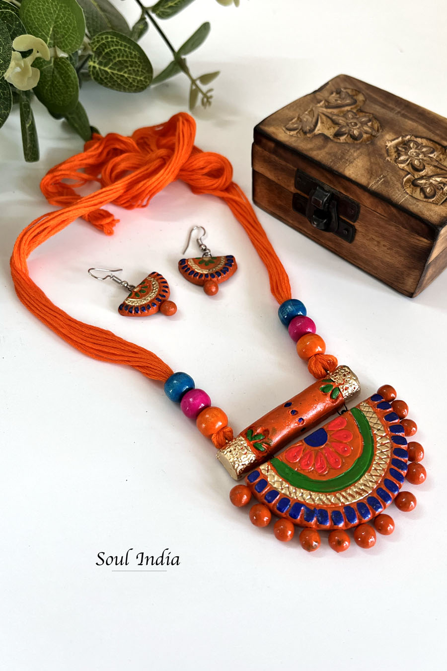 Handmade Terracotta Jewellery Set