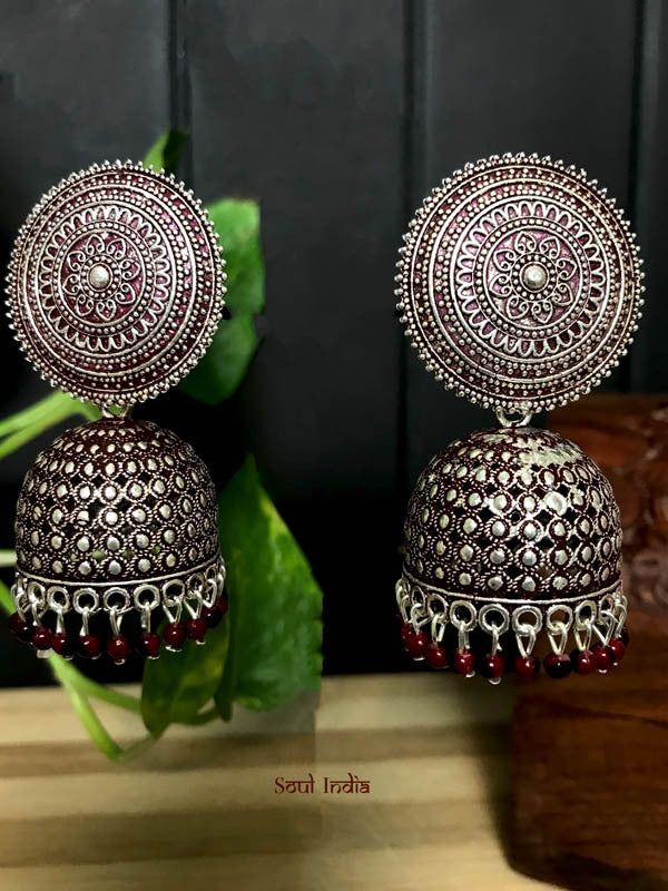 Beaded Alloy Jhumka