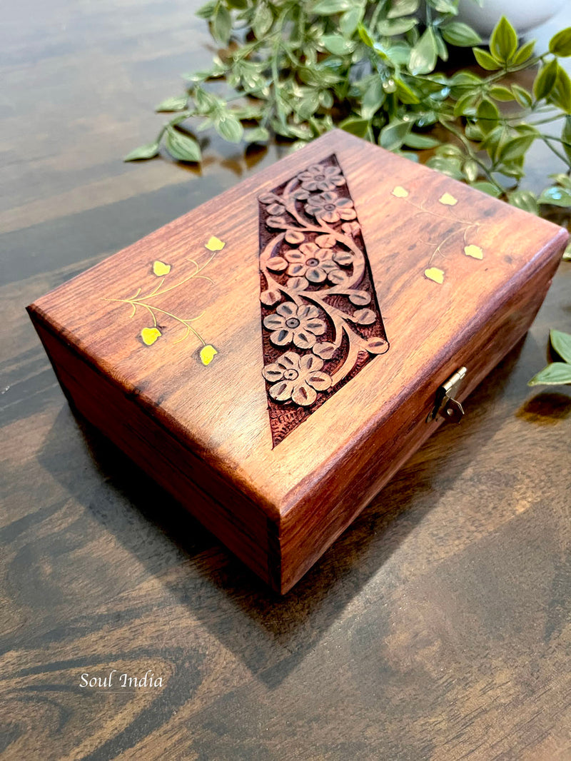 Handcrafted GI TAGGED Eitikoppaka Wooden Jewellery Box