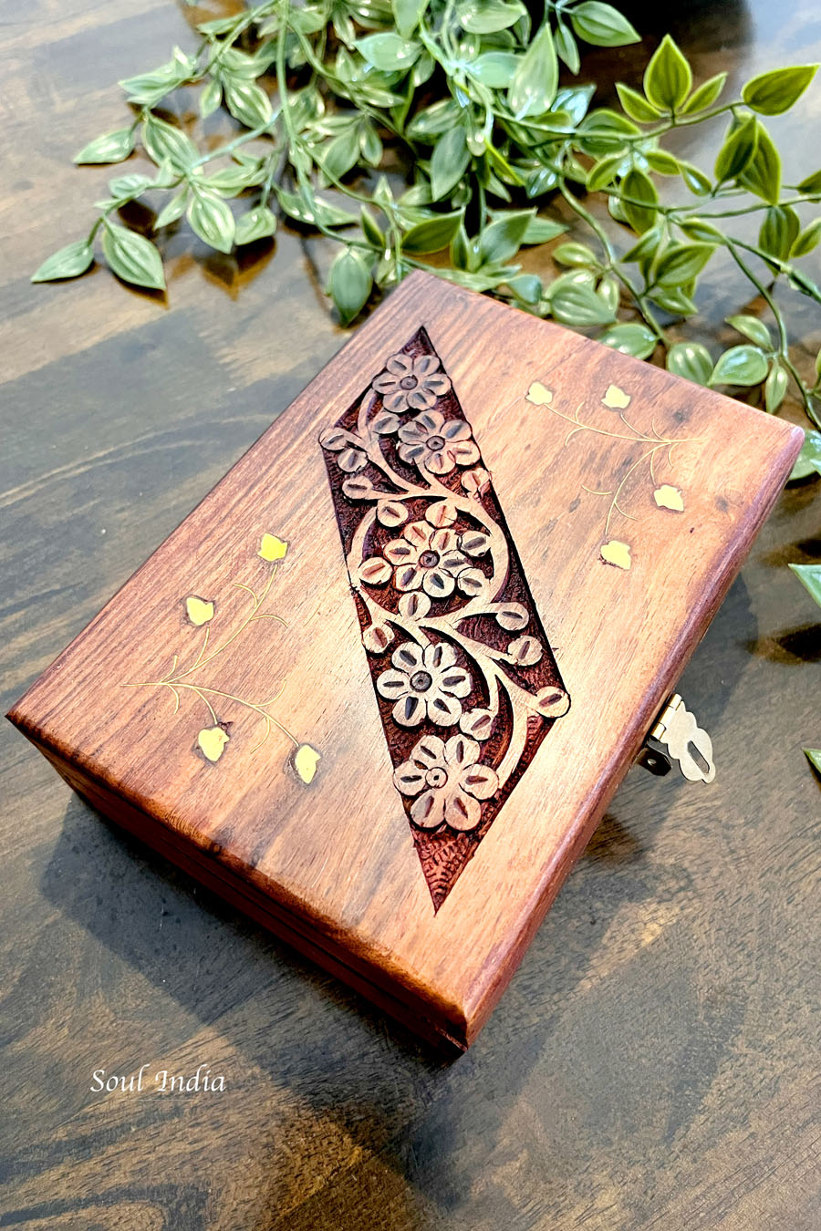 Handcrafted GI TAGGED Eitikoppaka Wooden Jewellery Box