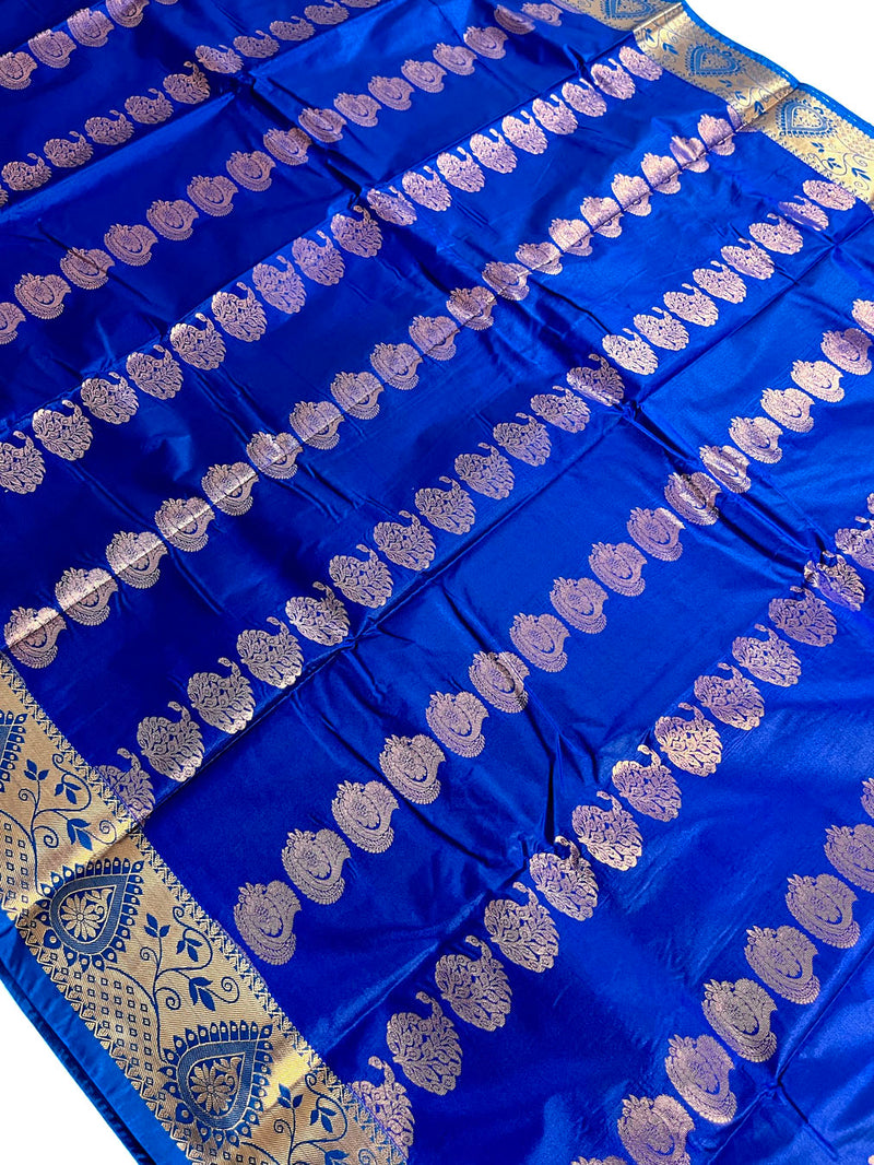 South Silk Kanjivaram Saree - Blue