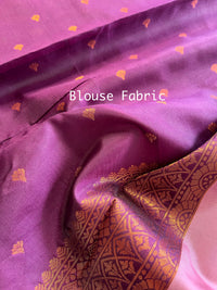 South Silk Saree With Heavy Zari Work - Mauve