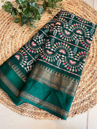 Soft Silk Saree- Green